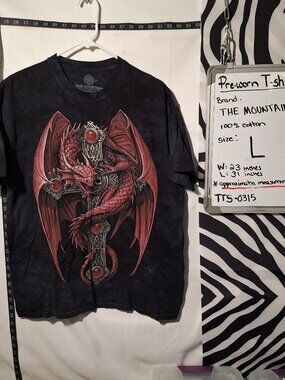 The Mountain Dragon T-Shirt, Black, L